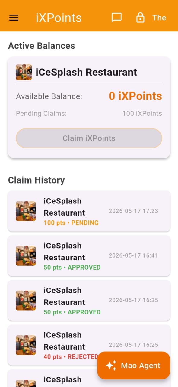 Customer Earning Points